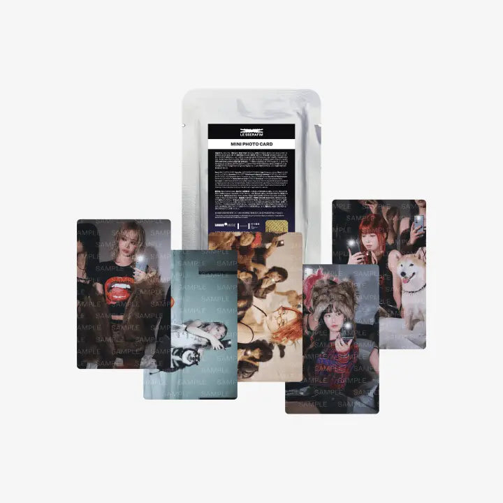 Le Sserafim CRAZY Official Merchandise - Mini Photocard