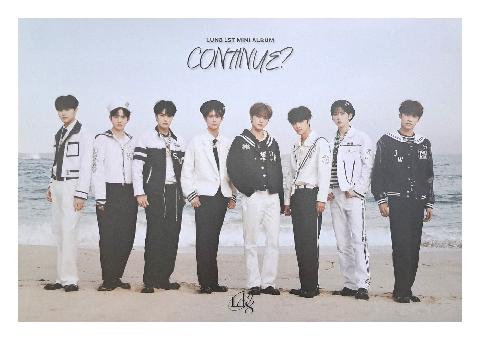 LUN8 1st Mini Album CONTINUE? Official Poster - Photo Concept We 