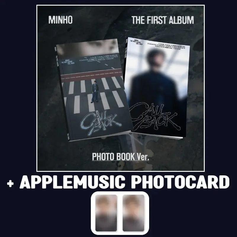 Minho 1st Album - CALL BACK (Photobook Ver.) + APPLEMUSIC Photocard