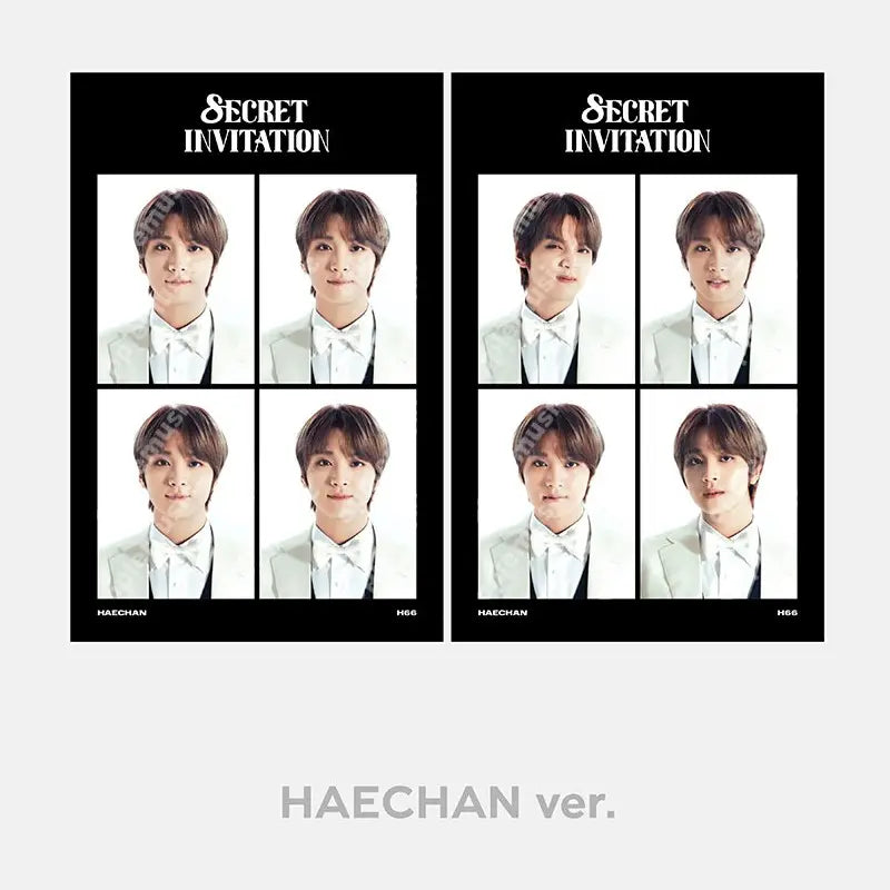 NCT 127 8ECRET INVITATION Official Merchandise - 4CUT Photo Set