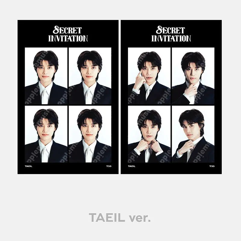 NCT 127 8ECRET INVITATION Official Merchandise - 4CUT Photo Set
