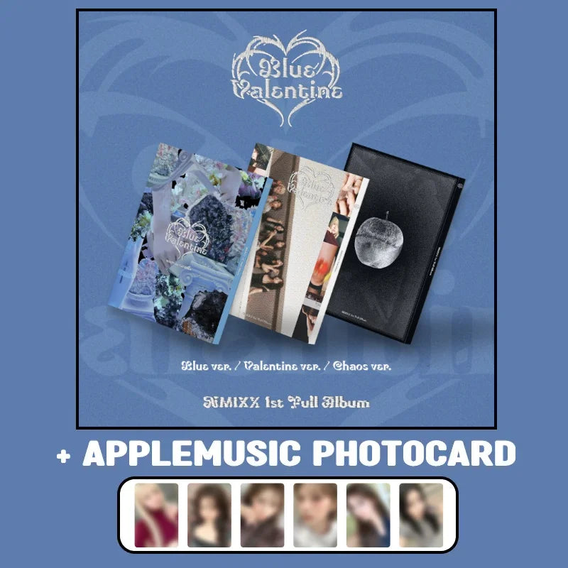 NMIXX Blue valentine Apple music ラキドロセット NMIXX 1st Full Album - Blue Valentine + APPLEMUSIC Photocard