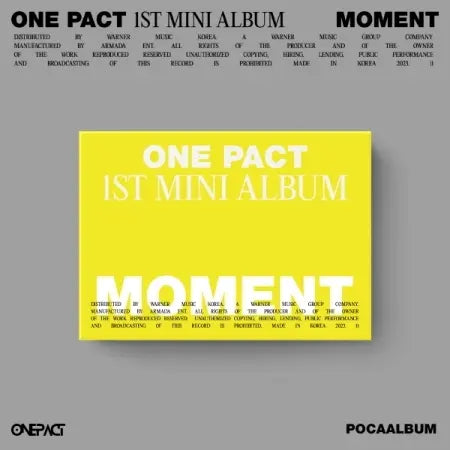 ONE PACT 1st Mini Album - MOMENT (Poca Album)