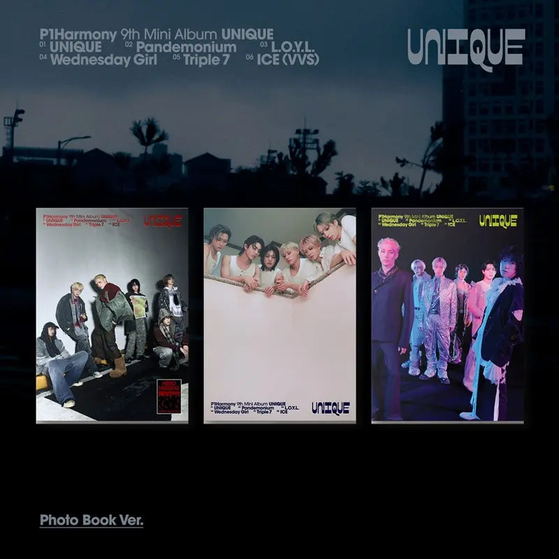P1HARMONY 9th Mini Album - UNIQUE (Photobook Ver.) – Choice Music LA P1HARMONY 9th Mini Album - UNIQUE (Photobook Ver.) – Choice Music LA