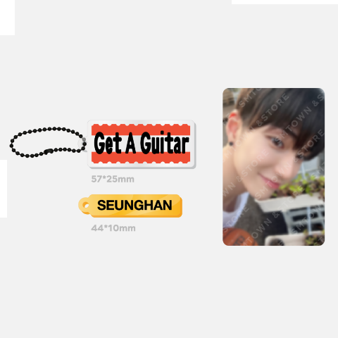 RIIZE Get A Guitar Official Merchandise - Acrylic Keyring + Photocard Set