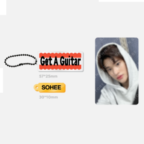 RIIZE Get A Guitar Official Merchandise - Acrylic Keyring + Photocard Set