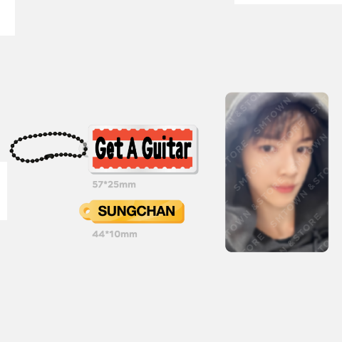 RIIZE Get A Guitar Official Merchandise - Acrylic Keyring + Photocard Set