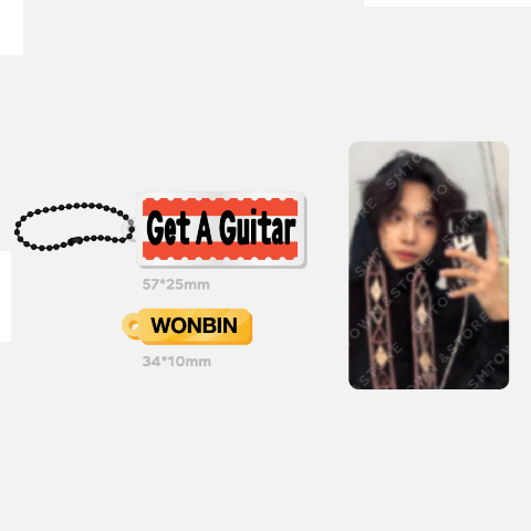 RIIZE Get A Guitar Official Merchandise - Acrylic Keyring + Photocard Set