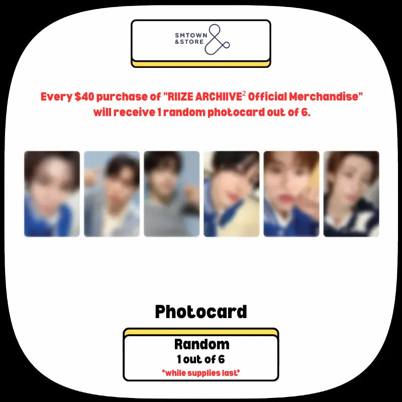 Pre-Order] RIIZE ARCHIIVE² Official Merchandise - Photo Set