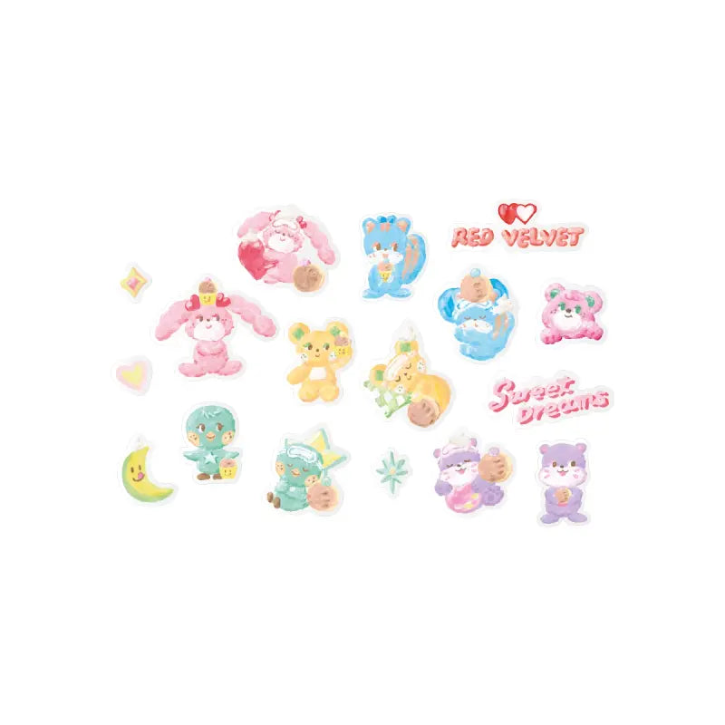 Red Velvet X Knotted Sweet Dreams Official Merchandise - Epoxy Sticker Set