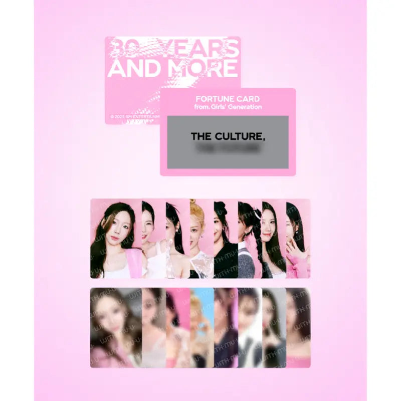 SMTOWN Live 2025 Official Merchandise - Fortune Scratch Card