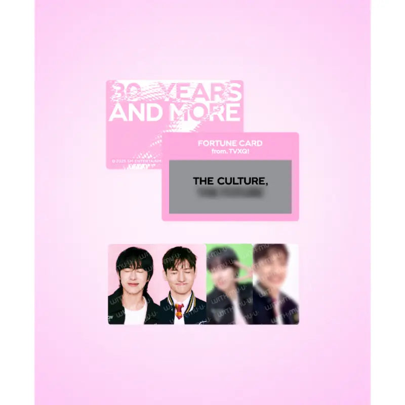 最愛 SMTOWN Live 2025 Official Merchandise - Fortune Scratch Card タレントカード