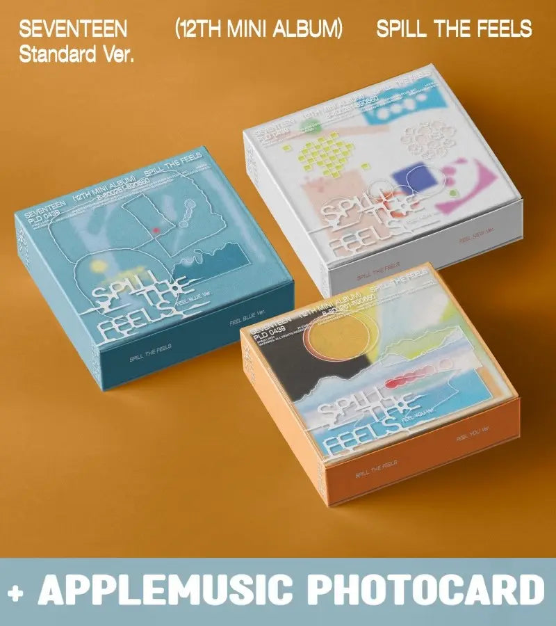 Seventeen 12th Mini Album - SPILL THE FEELS (Standard Ver.) + APPLEMUSIC  Photocard