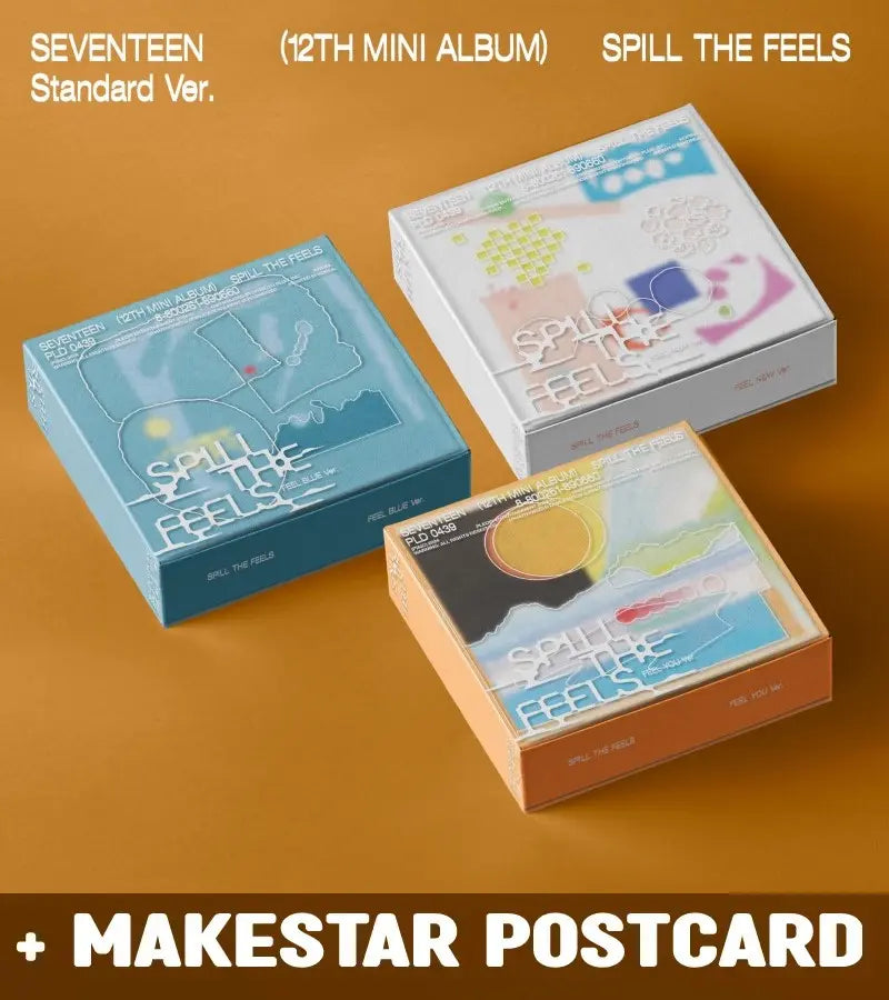 Seventeen 12th Mini Album - SPILL THE FEELS (Standard Ver.) + Seventeen 12th Mini Album - SPILL THE FEELS (Standard Ver.) +