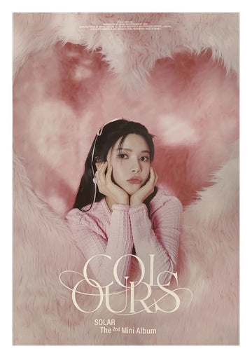 Solar 2nd Mini Album COLOURS (Palette Ver.) Official Poster - Photo Concept 2