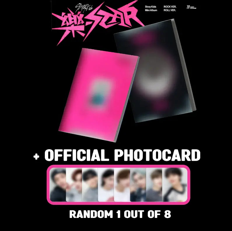 STRAY KIDS Album [ROCK-STAR] Random Ver CD+P.Book+2p P.Card+Mini Poster(On  Pack)