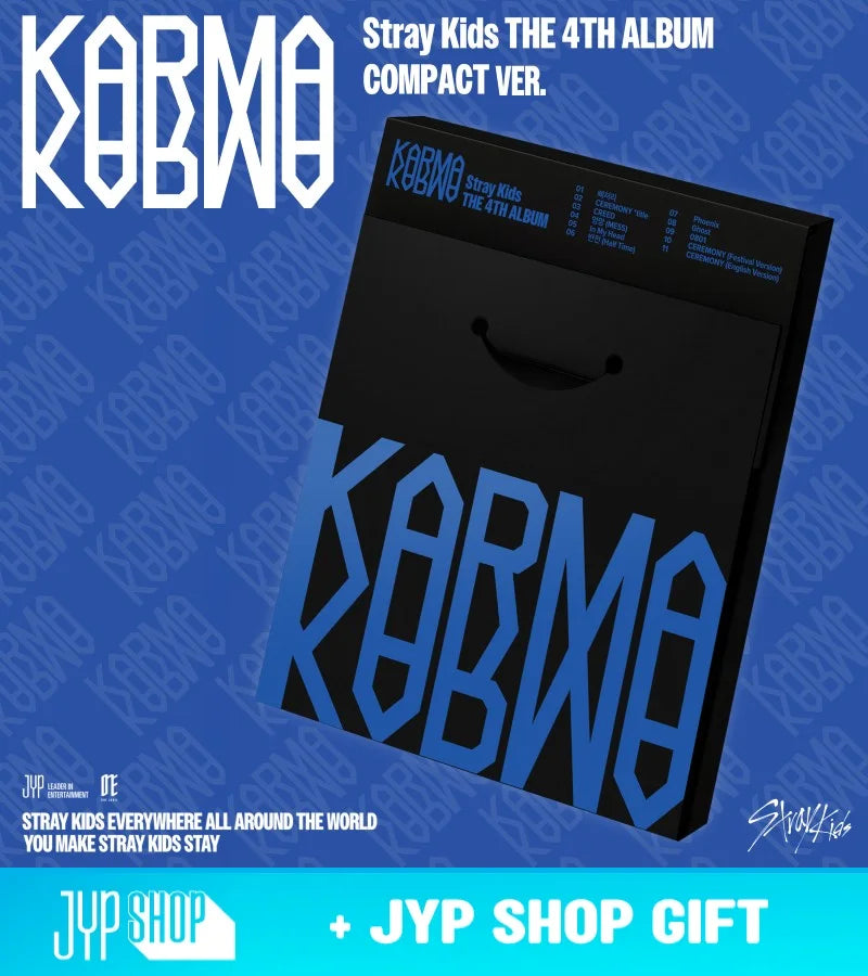 Stray Kids 4th Album - KARMA (Compact Ver.) + JYP Shop Gift