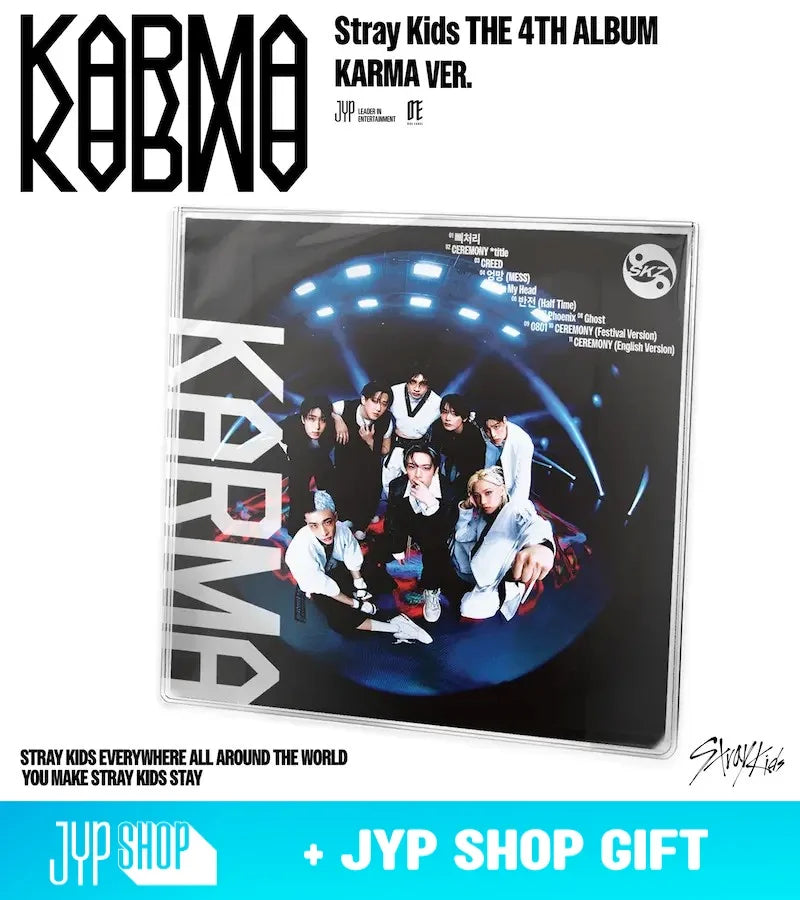 Stray Kids 4th Album KARMA 特典カード Stray Kids 4th Album - KARMA (KARMA Ver.) + JYP Shop Gift
