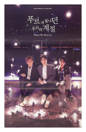 Super Junior K.R.Y 1st Mini Album When We Were Us (Cool Version) Official Poster - Photo Concept Group
