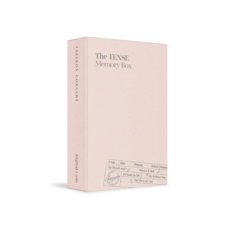 TAEYEON Concert The TENSE Memory Box Digital Code – Choice Music LA