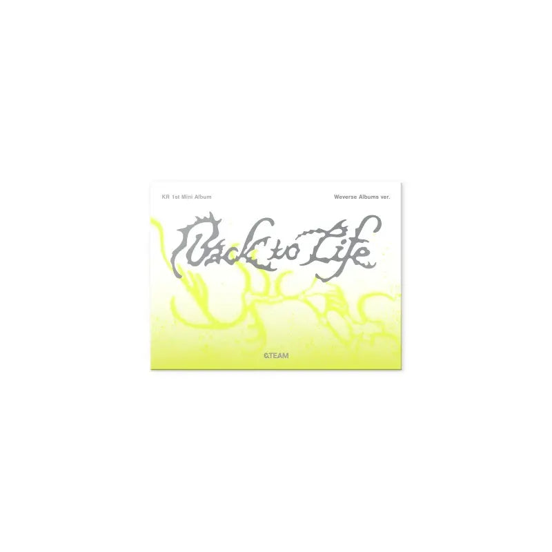 未開封　&TEAM Photocard Back to Life mini &TEAM 1st Korean Mini Album - Back to Life (Photocard Box