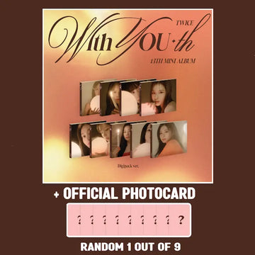 TWICE 13th Mini Album - With YOU-th (Digipack Ver.) + Photocard