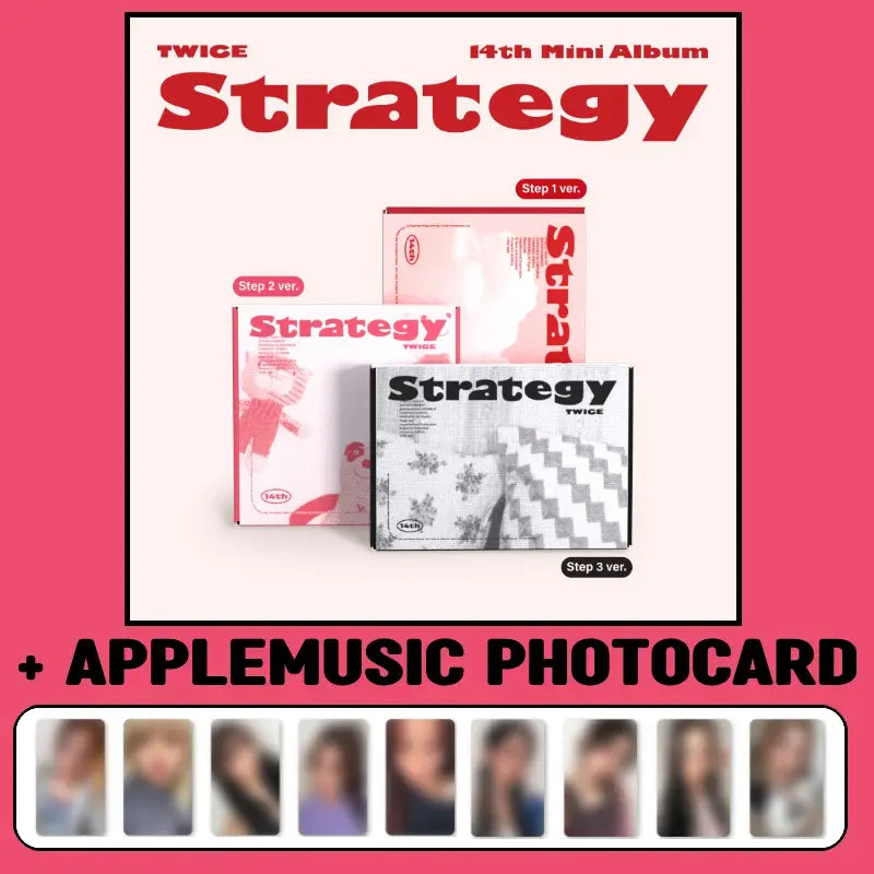 TWICE 14th Mini Album - STRATEGY + APPLEMUSIC Photocard – Choice TWICE 14th Mini Album - STRATEGY + APPLEMUSIC Photocard – Choice