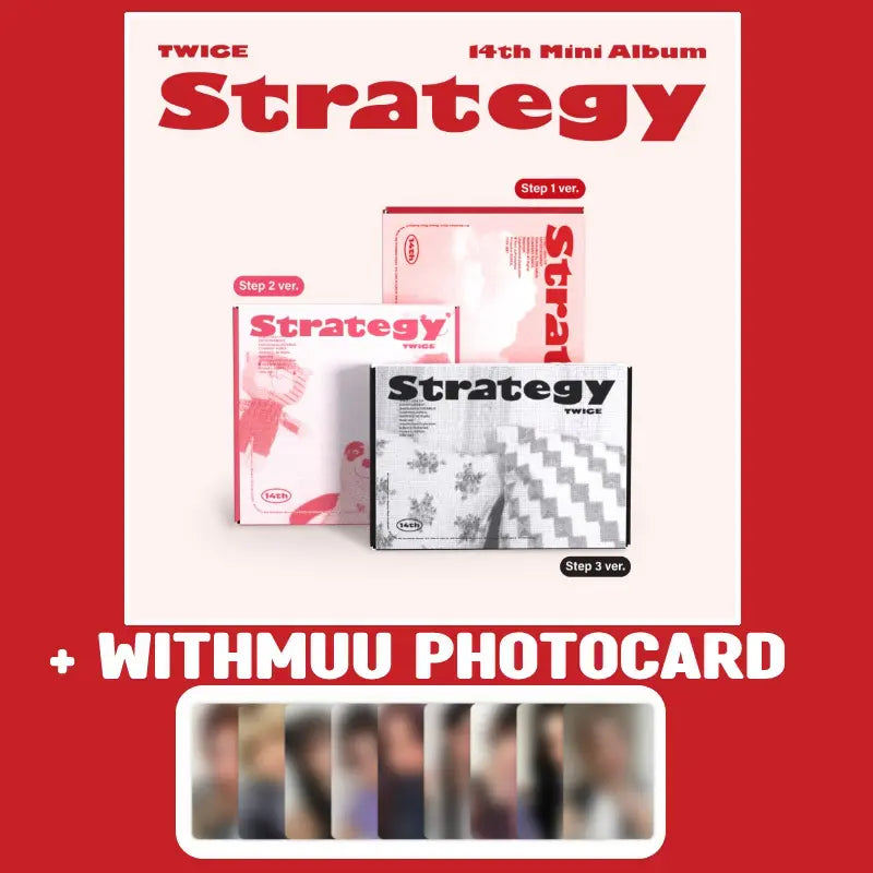 TWICE 14th Mini Album - STRATEGY + WITHMUU Photocard – Choice Music LA TWICE 14th Mini Album - STRATEGY + WITHMUU Photocard – Choice Music LA
