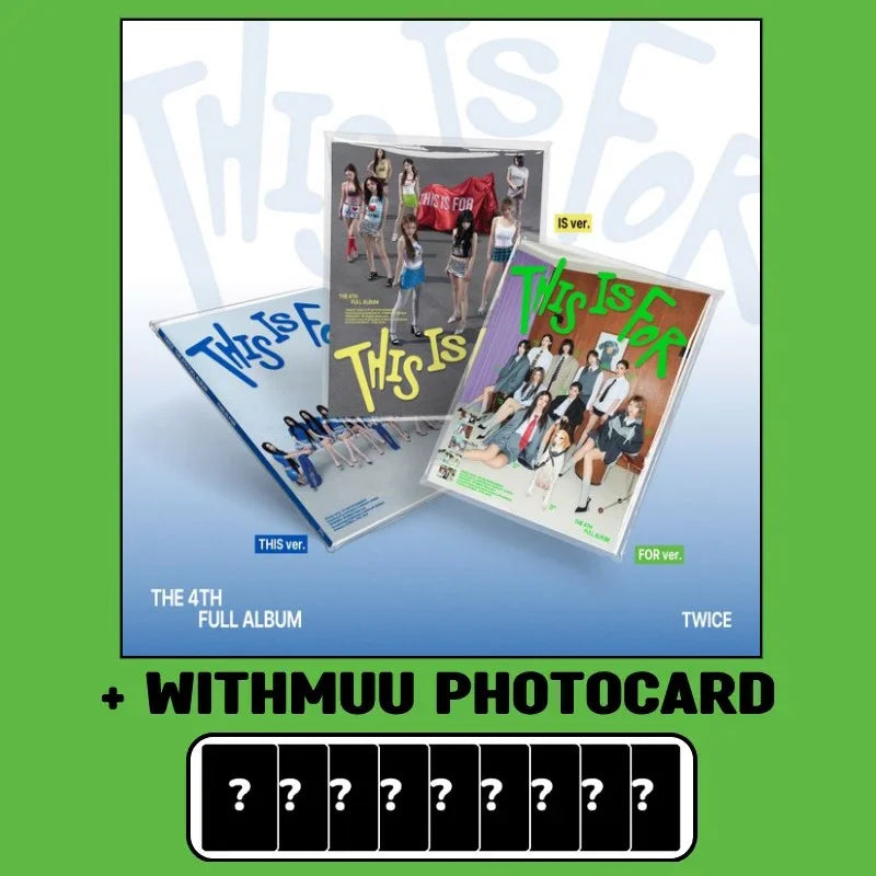 TWICE 4th Album - THIS IS FOR + WITHMUU Photocard – Choice