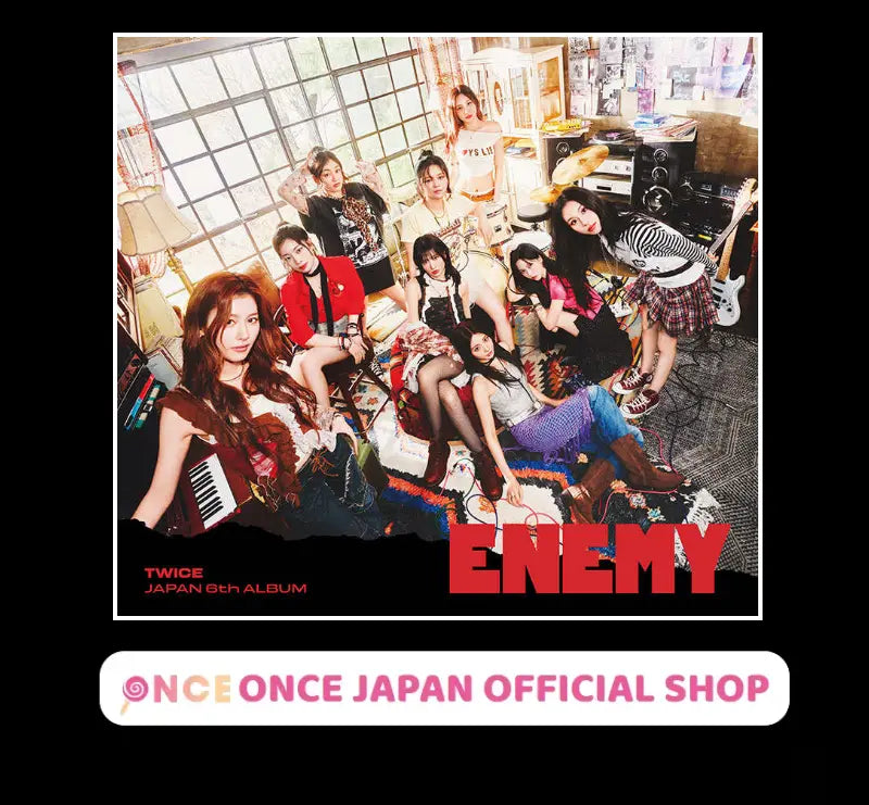 TWICE 6th Japanese Album - ENEMY (Limited A) + ONCE Japan TWICE 6th Japanese Album - ENEMY (Limited A) + ONCE Japan