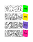 TXT Album - 7th Year : 가시덤불에 잠시 바람이 멈췄을 때 (When the Wind Stopped for a Moment in the Thornbush) Official Merchandise - PPULBATU Coloring Postcard Set