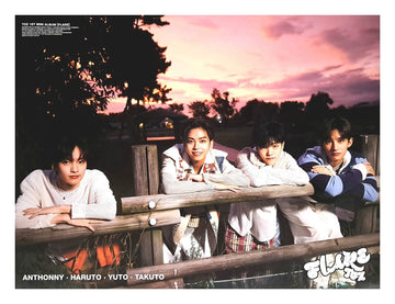 TOZ 1st Mini Album FLARE Official Poster - Photo Concept Orange