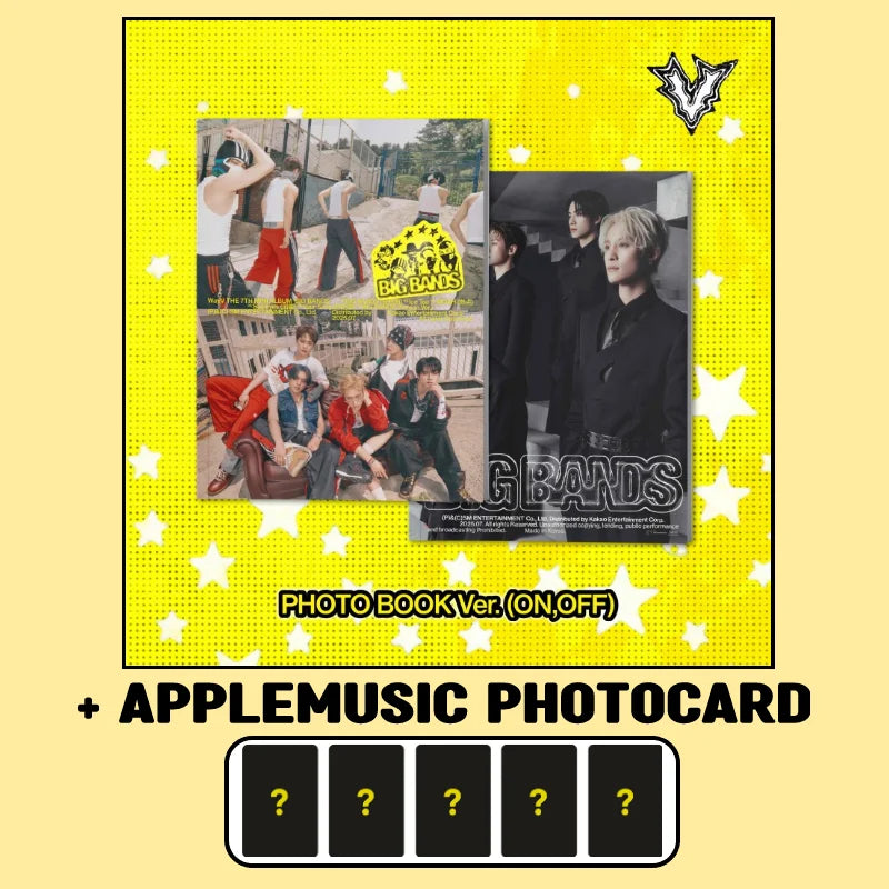 WayV 7th Mini Album - BIG BANDS (Photobook Ver.) + APPLEMUSIC