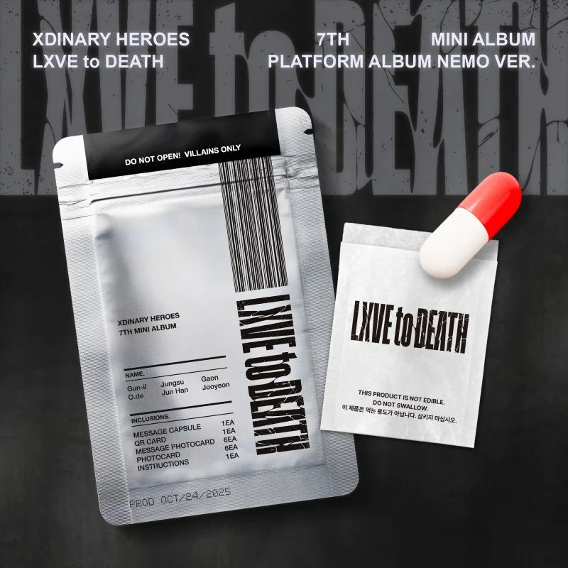 Xdinary Heroes ⑦ Pre-Order] XDINARY HEROES 7th Mini Album - LXVE to DEATH