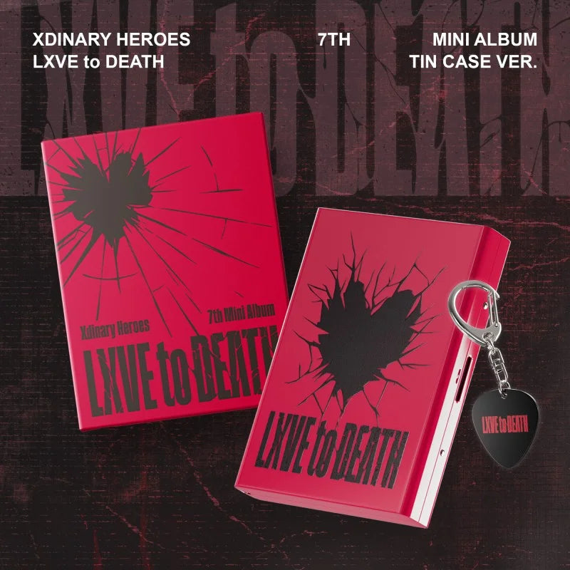 XDINARY HEROES 7th Mini Album - LXVE to DEATH (Tin Case Ver XDINARY HEROES 7th Mini Album - LXVE to DEATH (Tin Case Ver