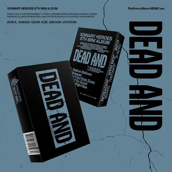 Xdinary Heroes　CDセット XDINARY HEROES 8th Mini Album - DEAD AND (Platform Album Nemo Ver