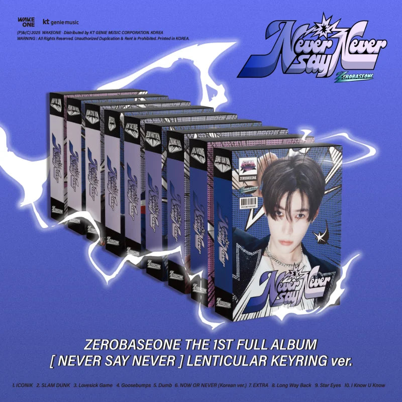 ZEROBASEONE 1st Full Album - NEVER SAY NEVER (Lenticular Keyring Ver.)