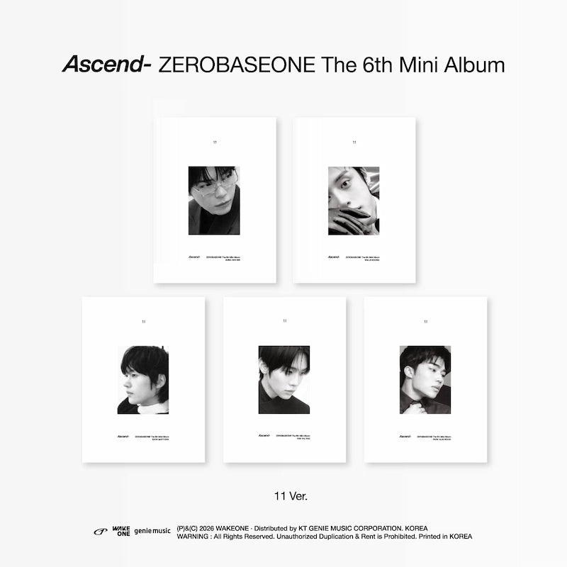 ZEROBASEONE 6th Mini Album - Ascend- (11 Ver.) – Choice Music LA ZEROBASEONE 6th Mini Album - Ascend- (11 Ver.) – Choice Music LA