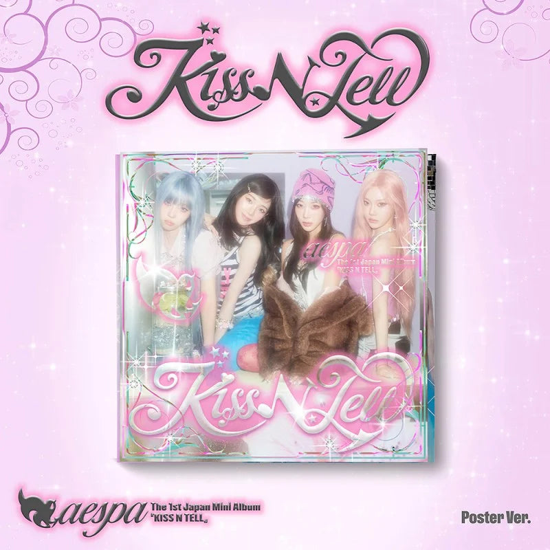 Pre-Order] aespa Japan 1st Mini Album - Kiss N Tell (Poster Ver
