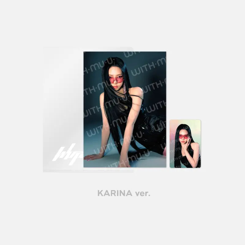 aespa Whiplash Official Merchandise - Postcard + Hologram Photocard Set