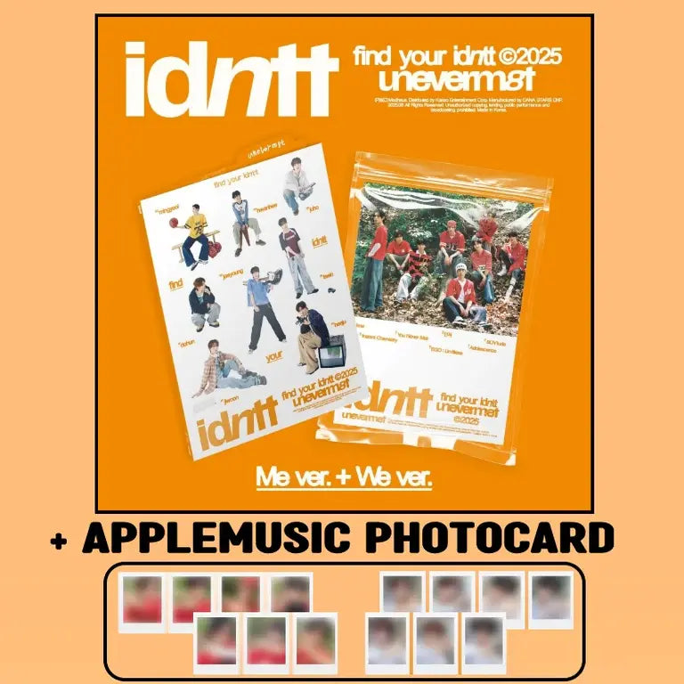 idntt 1st Mini Album - unevermet + APPLEMUSIC Photocard – Choice