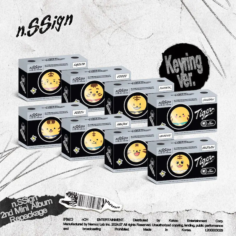 n.SSign エンサイン カズタ Tiger keyring NFC n.SSign 2nd Mini Repackage Album - Tiger (NFC Keyring Ver