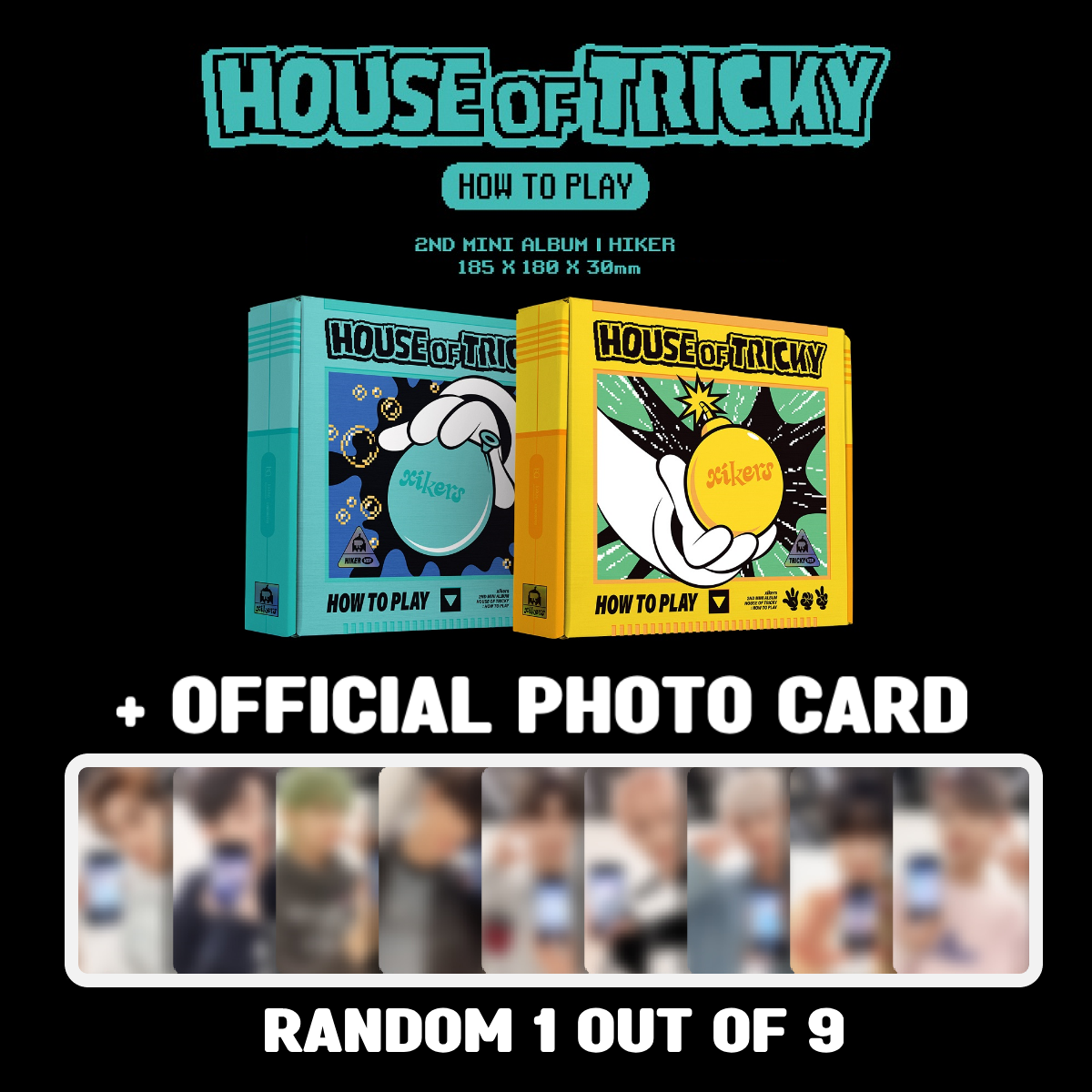 xikers 2nd Mini Album HOUSE OF TRICKY HOW TO PLAY + Photocard