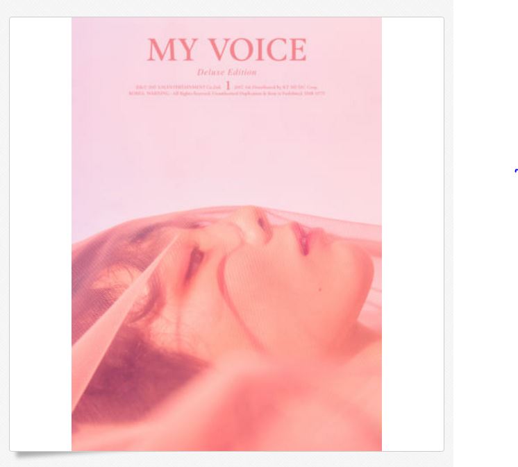 TAEYEON 1st Album - My Voice (Deluxe Edition)