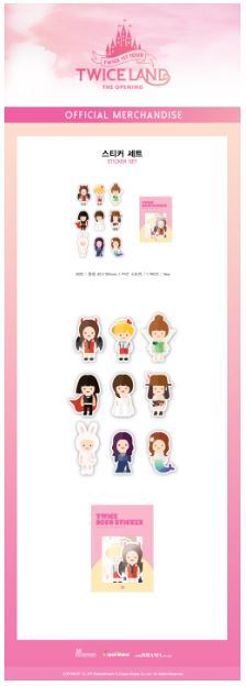 Twice 1st Tour 'Twiceland - The Opening Goods: Sticker Set (9ea