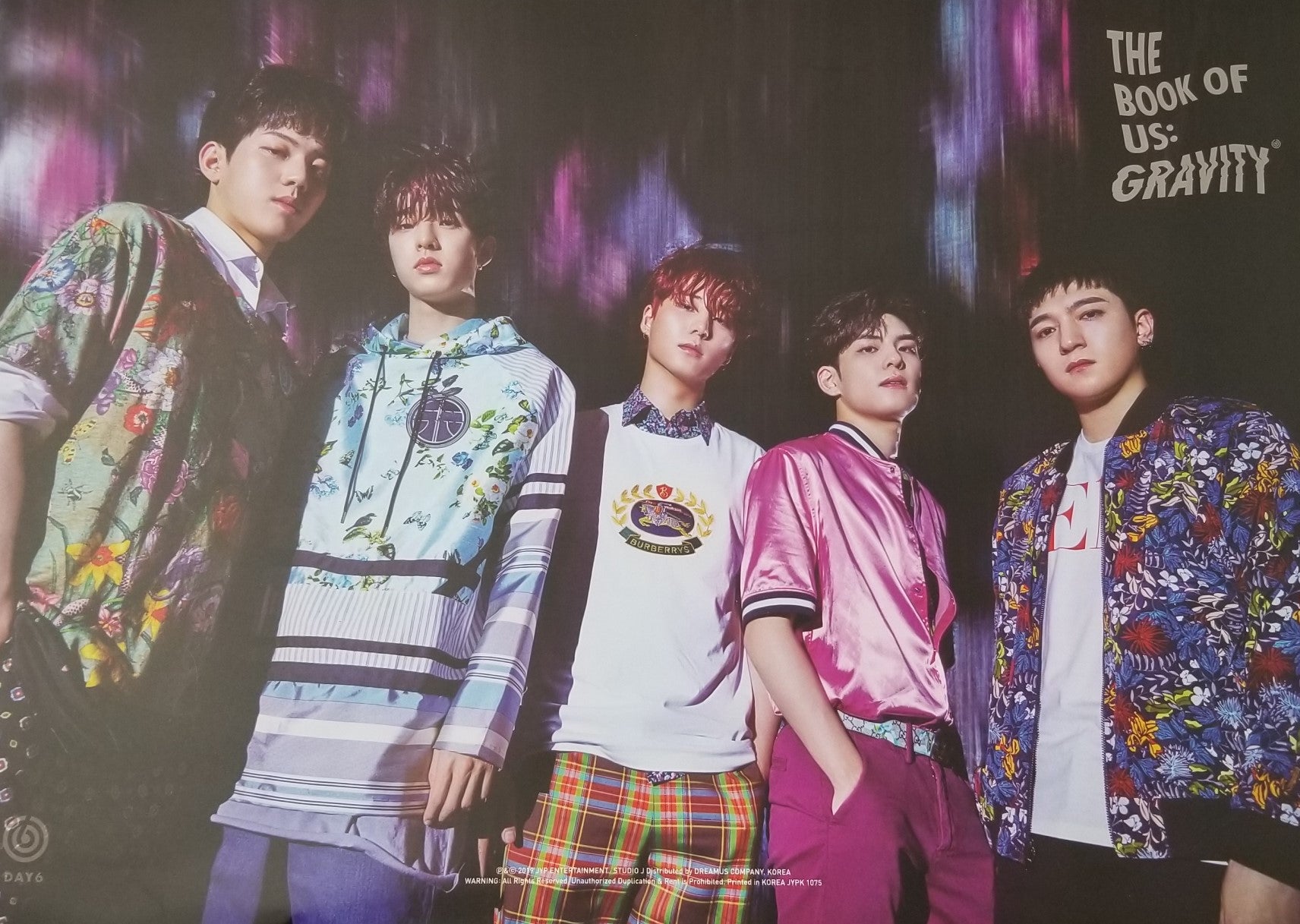 DAY6 5th Mini Album - The Book of Us : Gravity Official Poster - Photo Concept 1