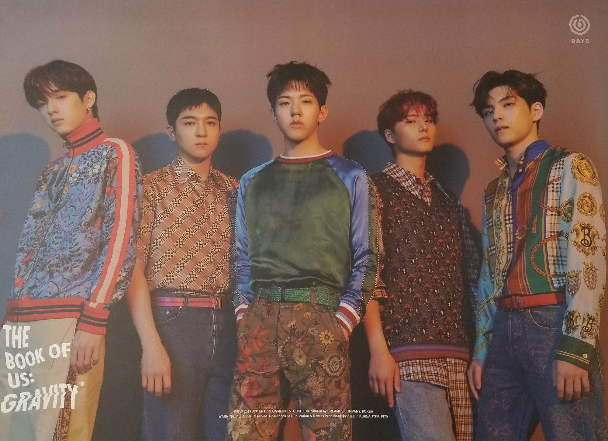 DAY6 5th Mini Album - The Book of Us : Gravity Official Poster - Photo Concept 2