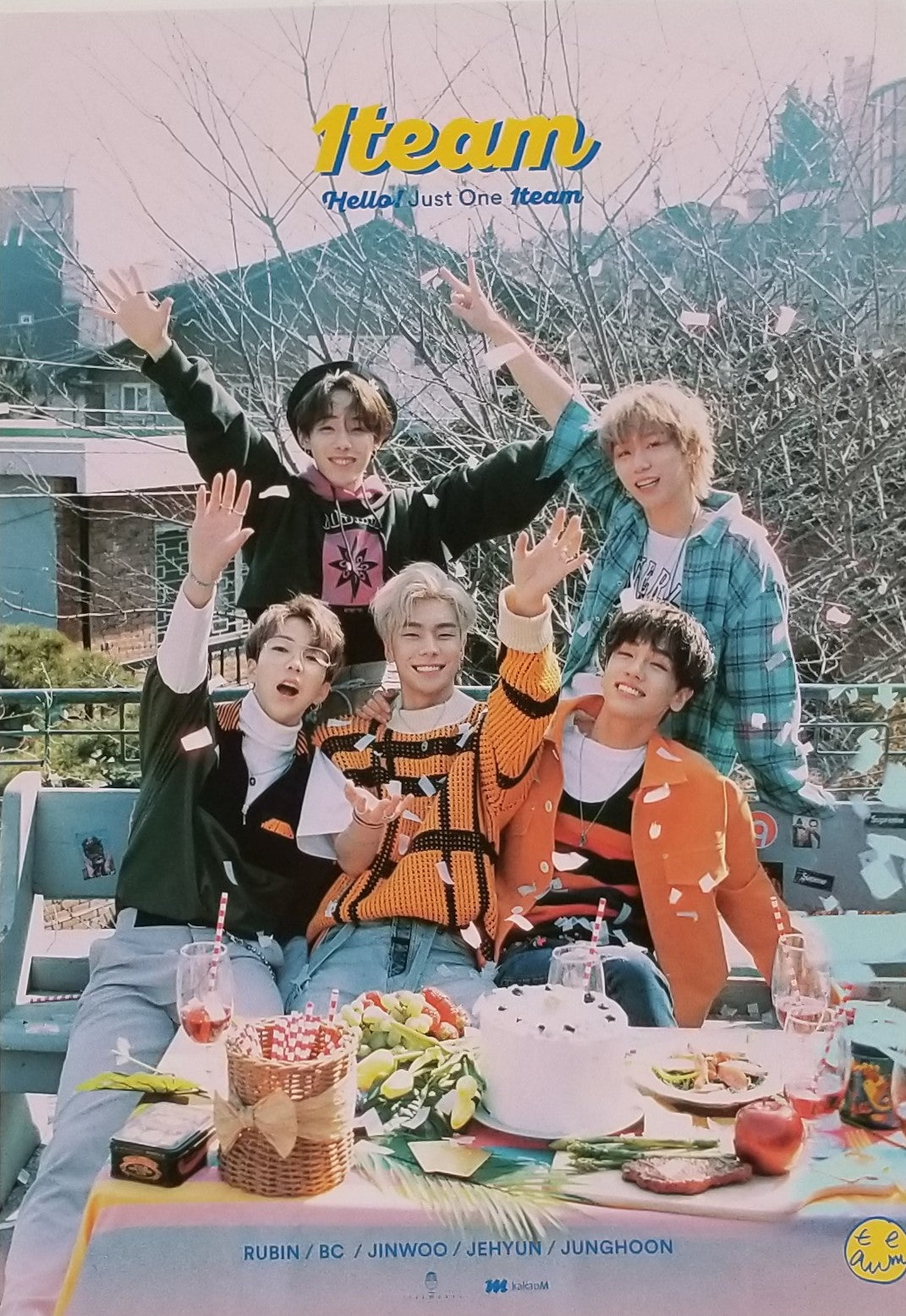 1Team 1st Mini Album HELLO! Official Poster - Photo Concept 1