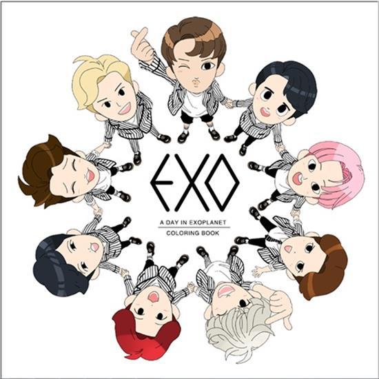 엑소 EXO - A DAY IN EXOPLANET : COLORING BOOK