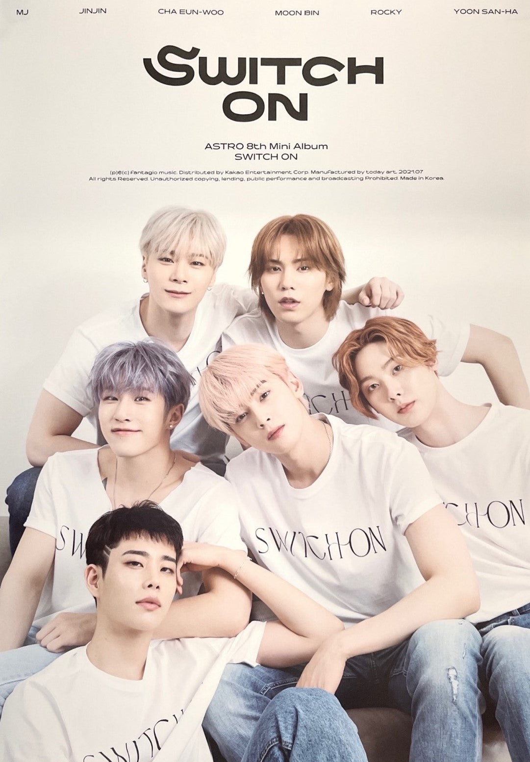 Astro 8th Mini Album Switch On Official Poster - Photo Concept Off – Choice  Music LA